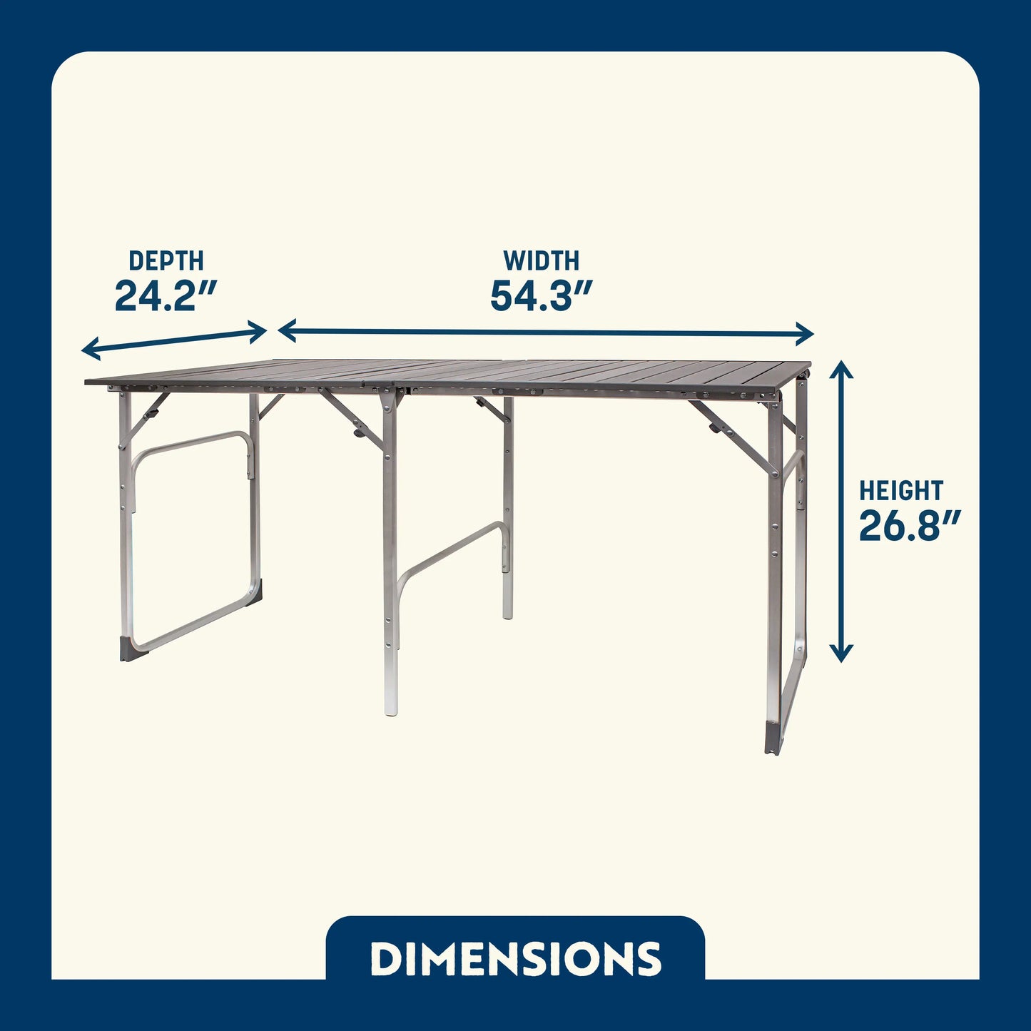 Slim-Fold Table - Modern Ready