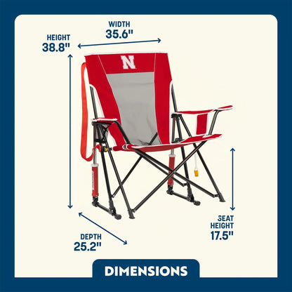 College Comfort Pro Rocker™ - Nebraska Cornhuskers - Weekend Pair