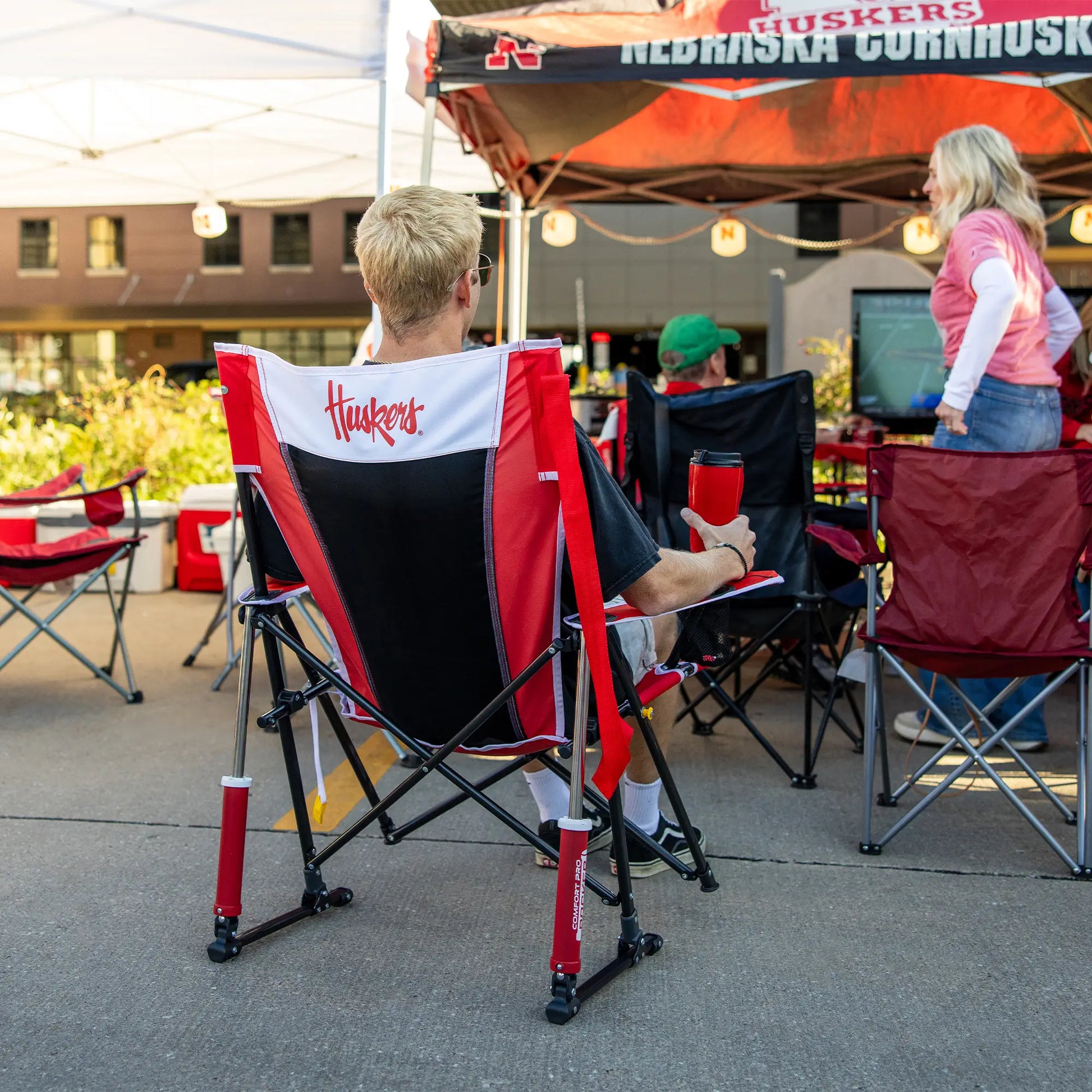 College Comfort Pro Rocker™ - Nebraska Cornhuskers - Weekend Pair