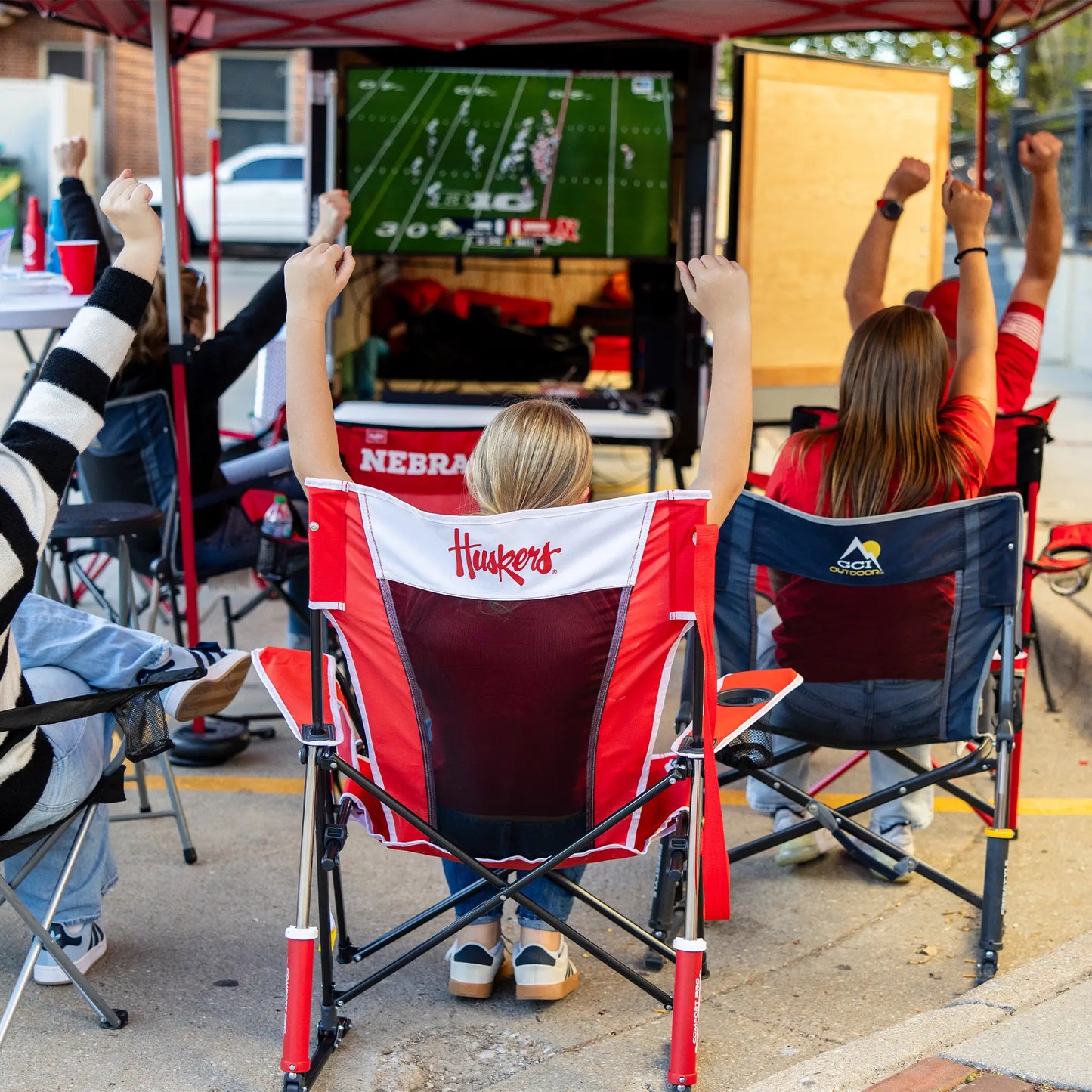 College Comfort Pro Rocker™ - Nebraska Cornhuskers - Weekend Pair