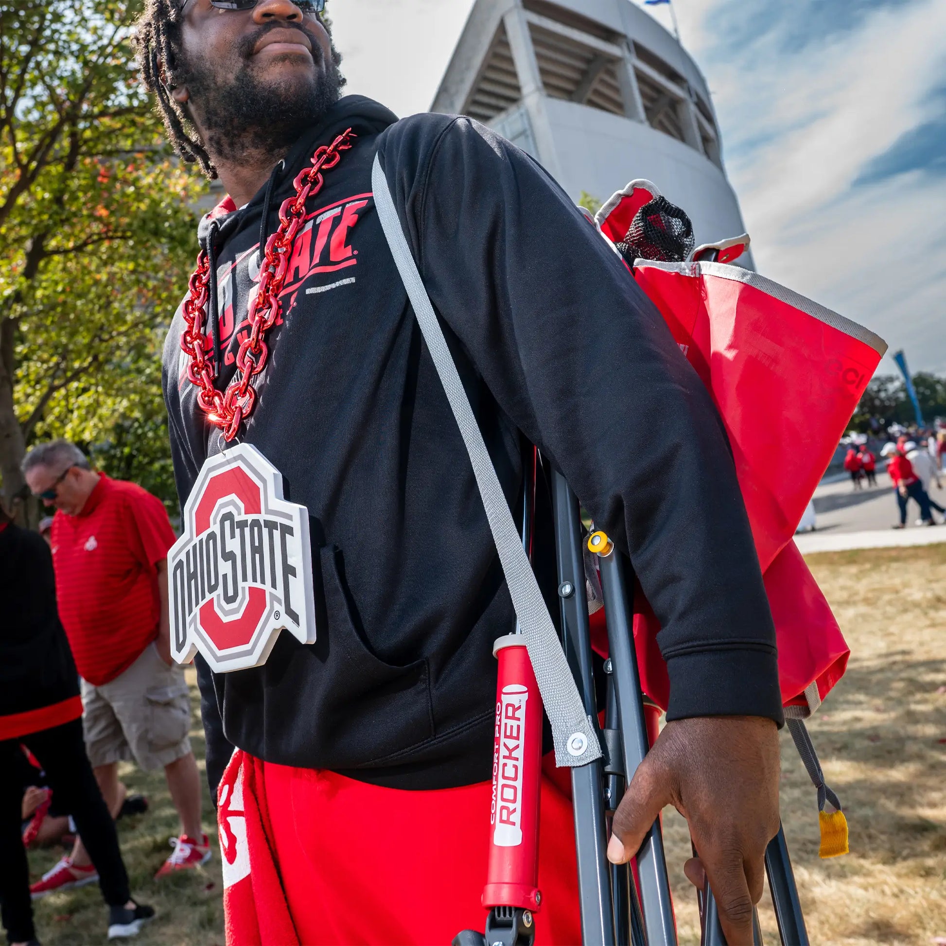 College Comfort Pro Rocker™ - Ohio State Buckeyes - Travel Edit