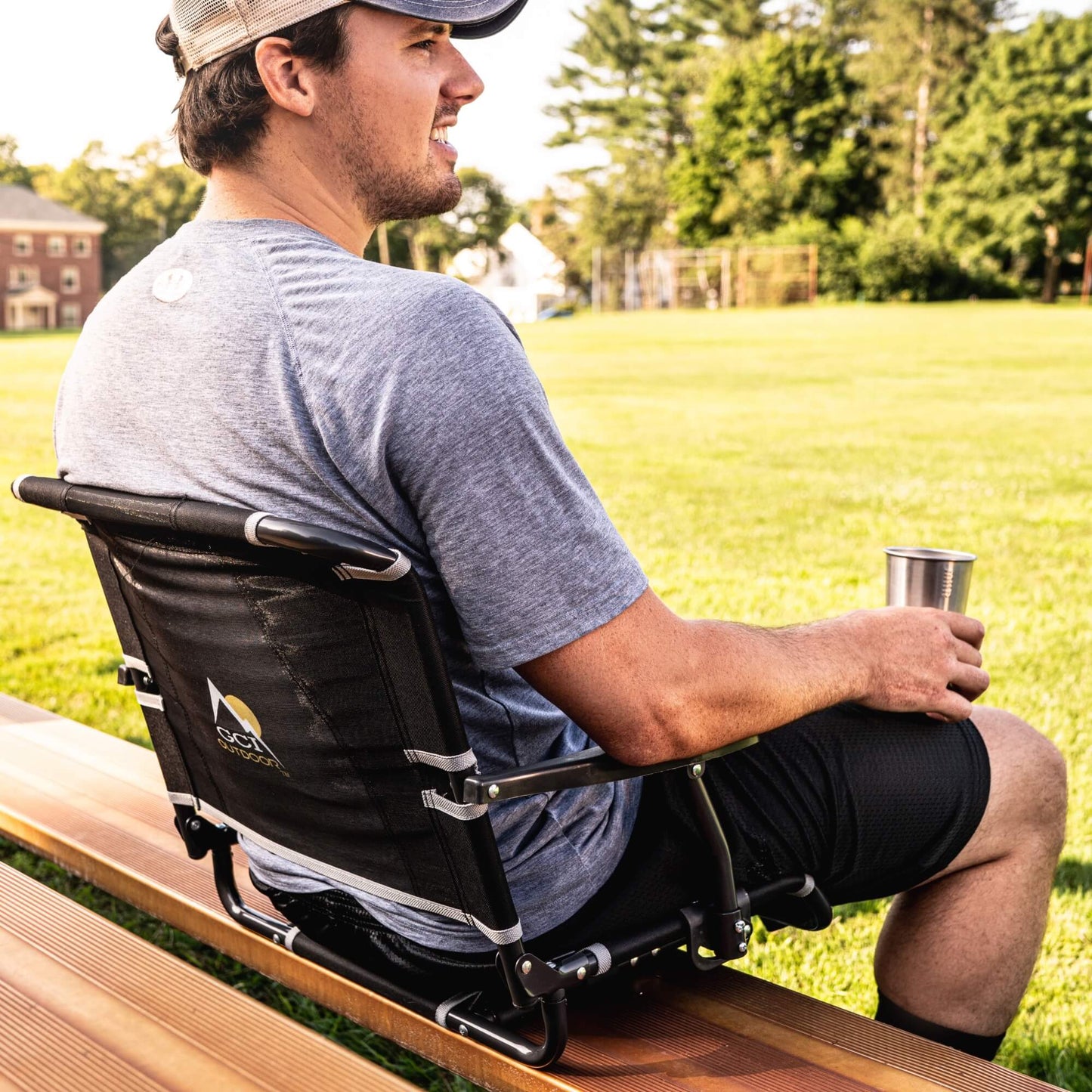 Big Comfort Stadium Chair™ with Armrests - Fresh Pair