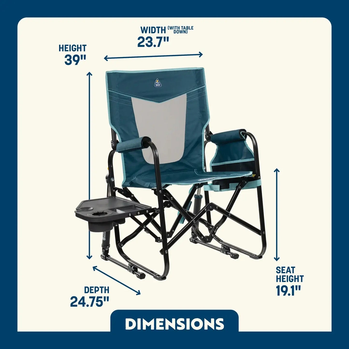 Stowaway Rocker™ with Side Table - Essential Set
